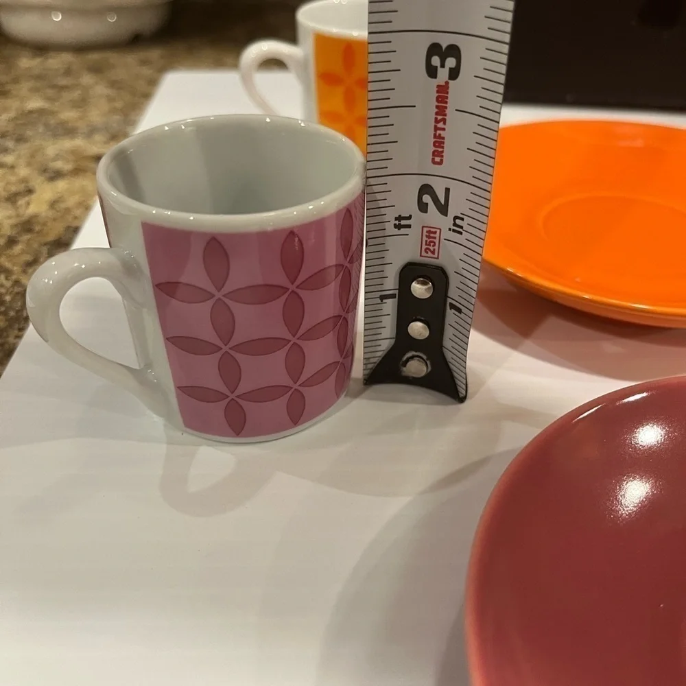 Museo Mundo Espresso Cups Set of 4 2007 Museum of New Mexico Mimi Robinson NIB